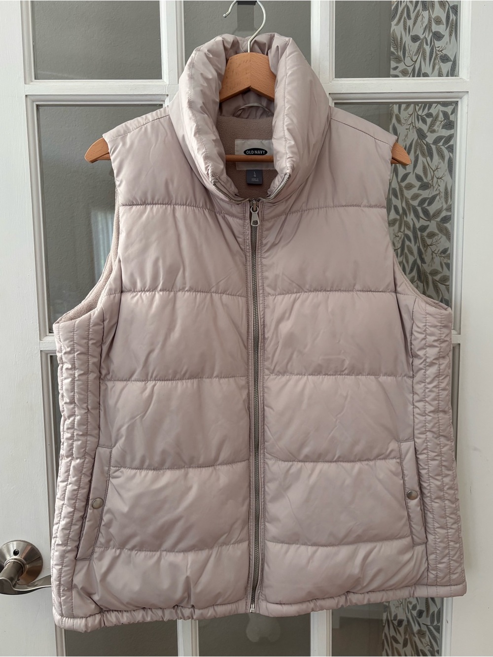 OLD NAVY Taupe Puffer Vest Sz L